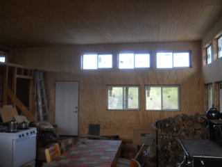 House Kitchen Siding, East Wall Complete