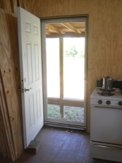 Kitchen Screen Door from Inside