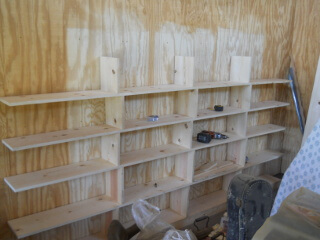 Bookshelf Half Done