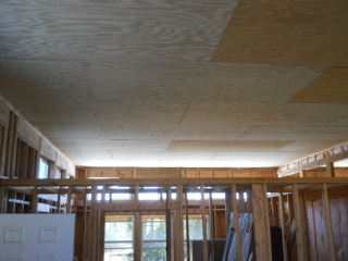Another View of House Library Ceiling Panels Complete