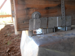 Foundation Beam Overhang Support Bracket Installed