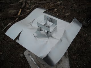 Cut Sides of Concrete Pier Homemade Termite Shield