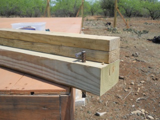 Corner Porch Post with Rebar