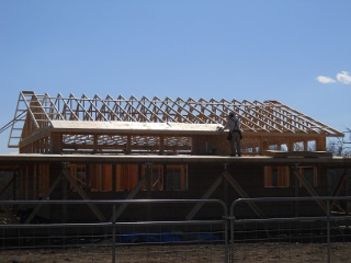 House Roof Overhang Plywood