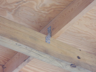 Porch Roof Rafter Cross Beam Hurricane Clips