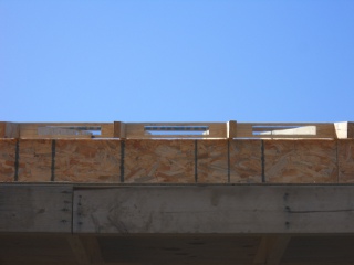 House Roof Vented Blocks Installed Front View