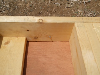 House Outer Wall Frame Base Plate Tacked to Floor