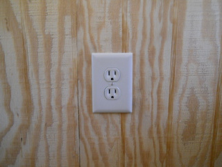 Internal Electricity Wall Plate in Place