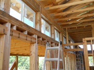 House Pony Wall Windows Installed