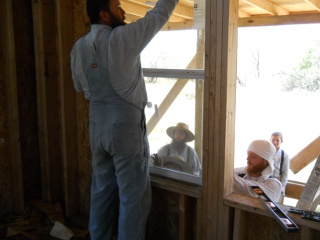 House Installing Main Floor Windows