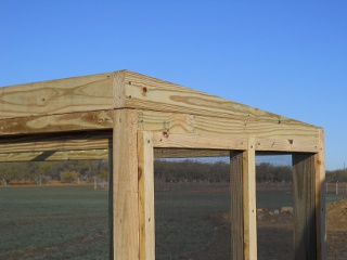 Meat Dryer Roof Rafter/Block, Side View