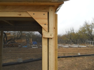 Meat Dryer Screen Door Latch Placement for Low Side of Roof