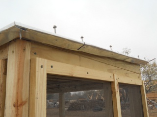 Another Angle of Meat Dryer Roof Flashing, Two Sides