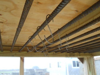 Meat Dryer with Meat Hooks Hanging