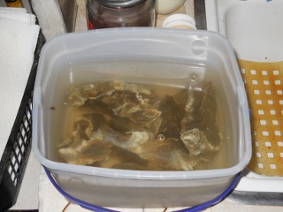 Meat Dryer Dried Meat Soaking in Water