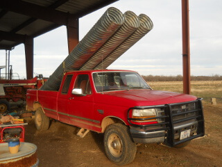 Culvert Pipe on Truck