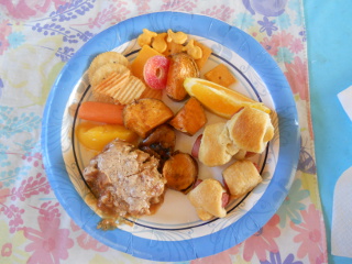 Plate of Orange Day Food