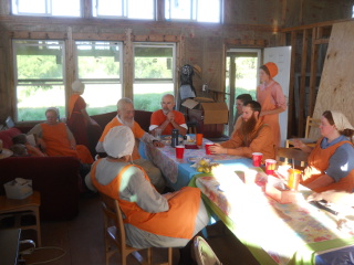 Fellowshipping After the Orange Day Meal
