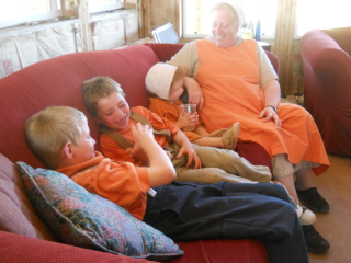 Still More Fellowshipping After the Orange Day Meal