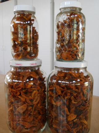 Dried Fruit in Jars