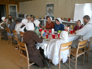 During the Passover Meal