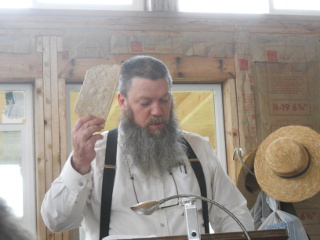 Holding Up the Matzah Bread