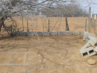 2 more pig fence sections in place