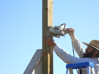 Cutting Off the Top of the Porch Post