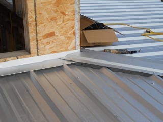 House Porch Roof Metal Hip Roof Ridge Cap Corner Against the House