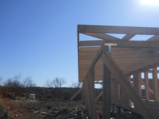 Porch Roof Rafters with Face Plate