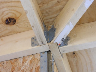 Porch Roof Rafters Hip Rafter Hangers Installed