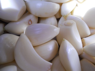 Preserving Garlic - Peeled Garlic Cloves Close-up