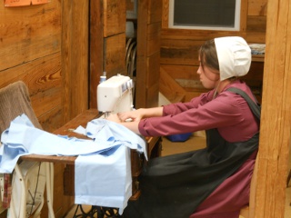 Fall Ranchfest 2012 More Sewing with Treadle Sewing Machine