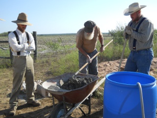 Fall Ranchfest 2012 Mixing Cement for Water Tower