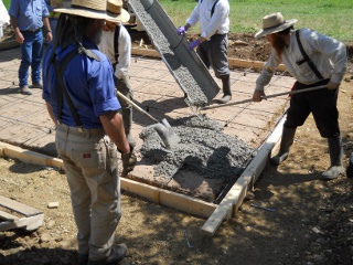 Spring Ranchfest 2012 Beginning Pouring the Concrete