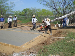 Spring Ranchfest 2012 Continuing Pouring the Concrete