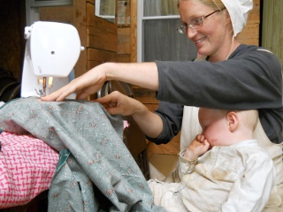 Spring Ranchfest 2012 Sewing with Sleeping Baby