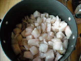 Pig Fat Starting to Simmer