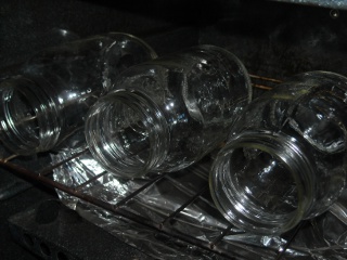 Heating Lard Canning Jars in Oven