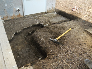 First Part of Root Cellar/Storm Shelter Footer Dug Out