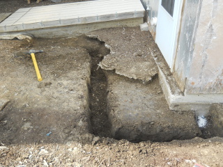 Another Angle of First Part of Root Cellar/Storm Shelter Footer Dug Out