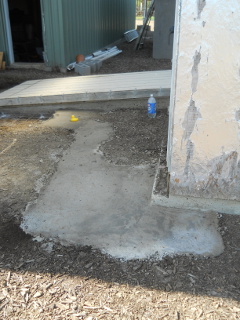 First Section of Root Cellar/Storm Shelter Footer Concrete Poured