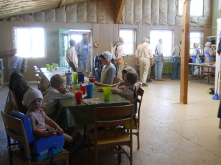 The Community at the Work Day Fellowship Meal