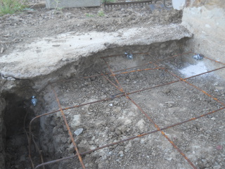 Anchor Bolts to North Footer