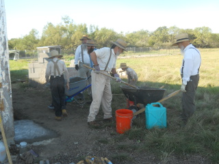 Mixing Concrete by Hand