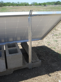 Solar Panel Angle Brace to Palette