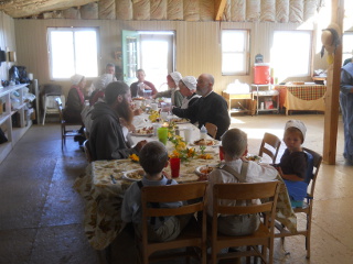 Eating the Thanksgiving Meal Together