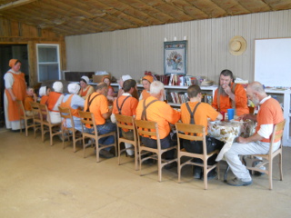 The Group Eating the Meal