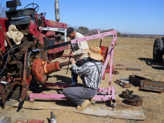 Preparing to Install Farmall 806 Tractor Axle