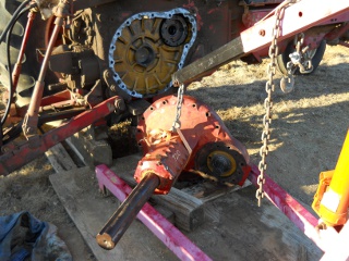 Farmall 806 Tractor Axle with Drive Gear Installed